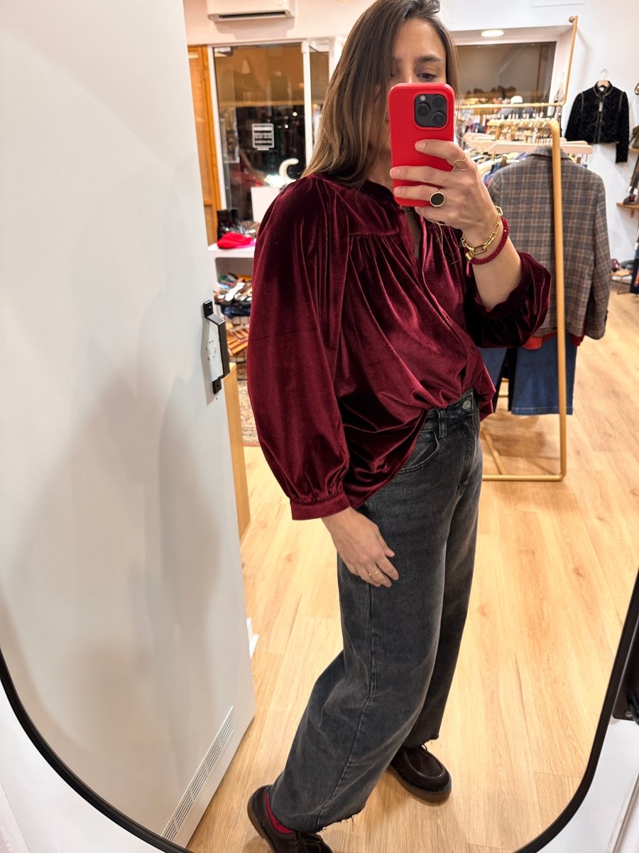 Blouse Louise BORDEAUX - RUE DES ABBESSES Top