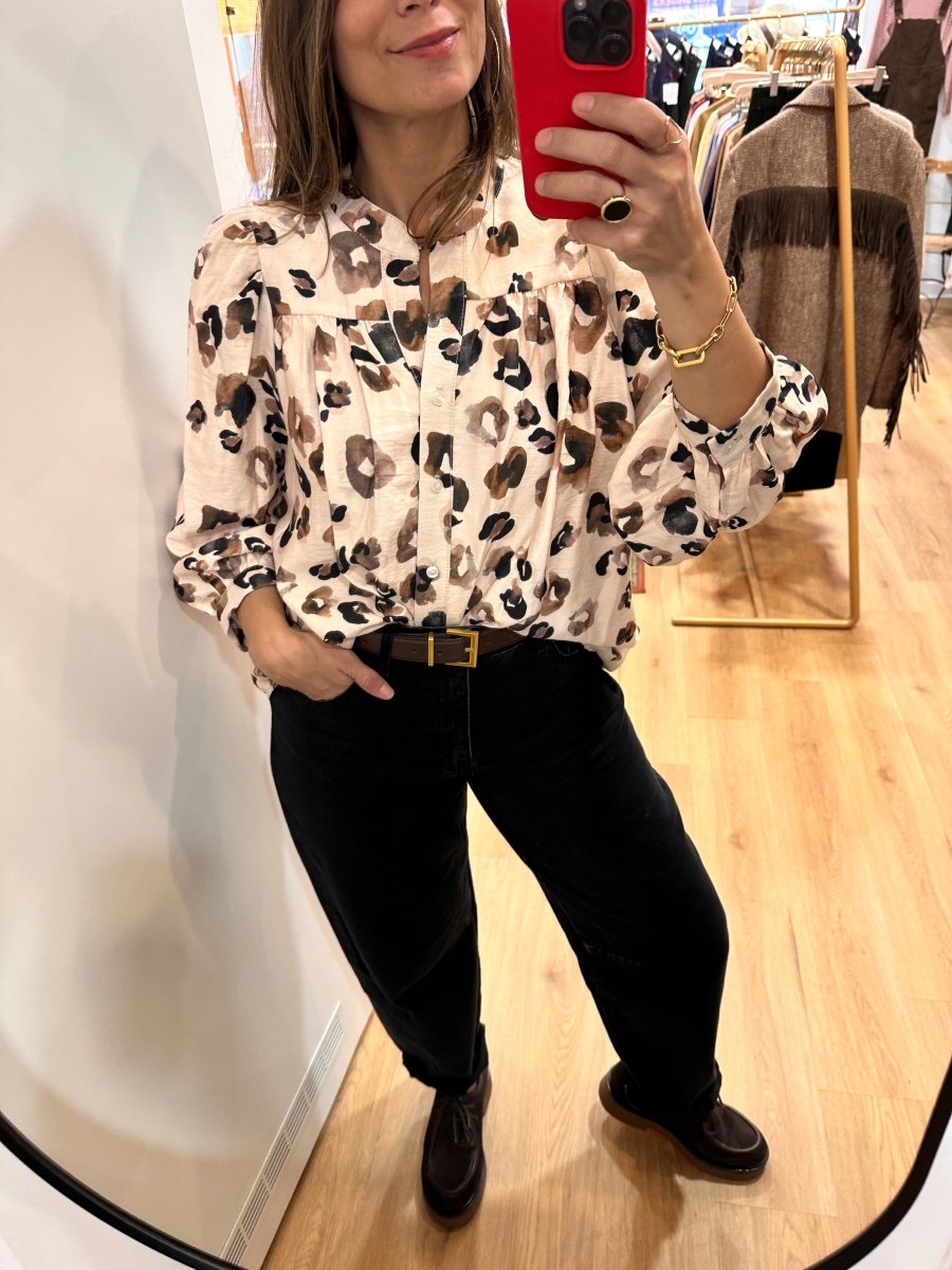 Blouse Louise LEO ECRU - RUE DES ABBESSES Top