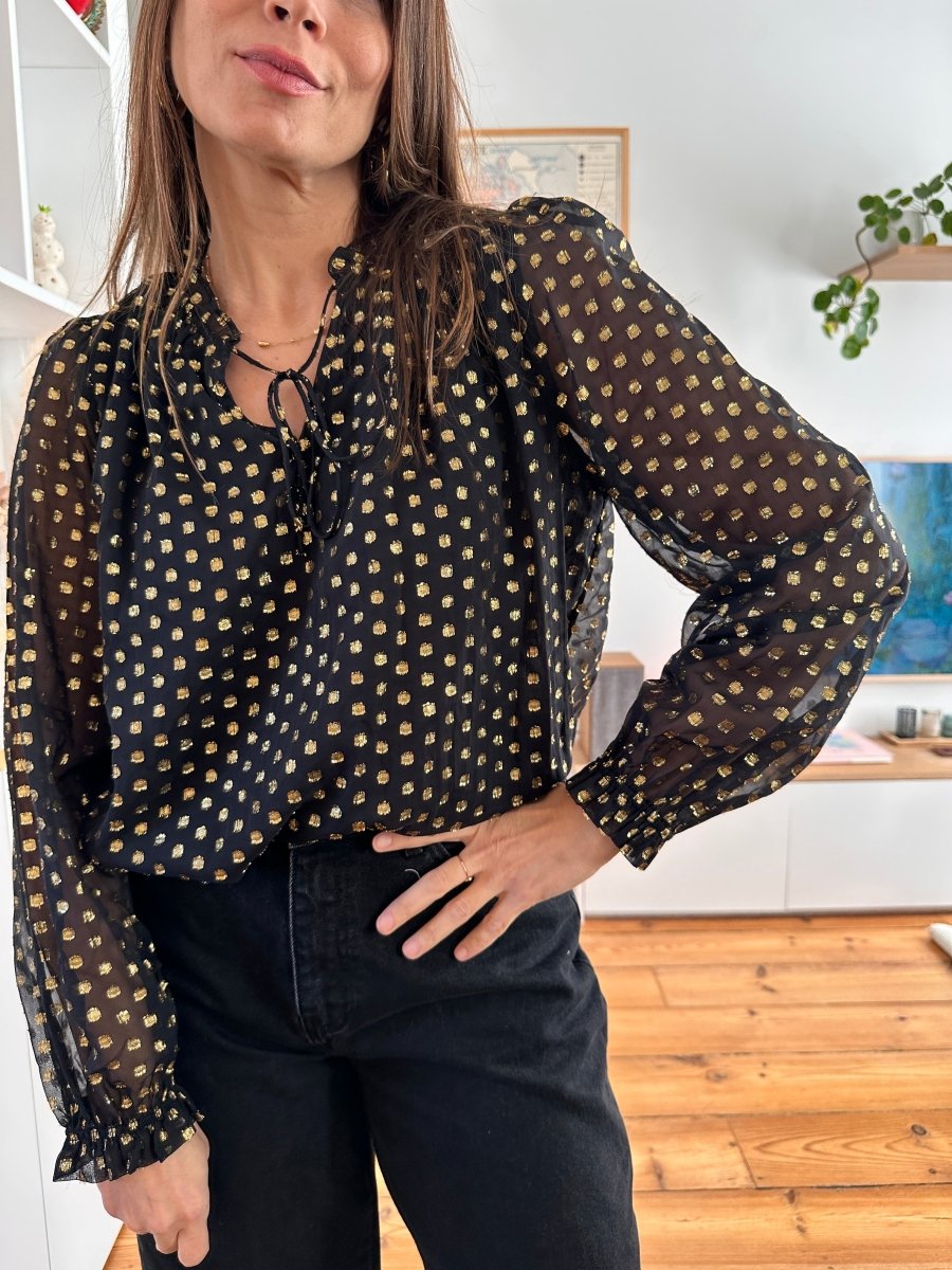 Blouse Noemy NOIR - YCOO Top