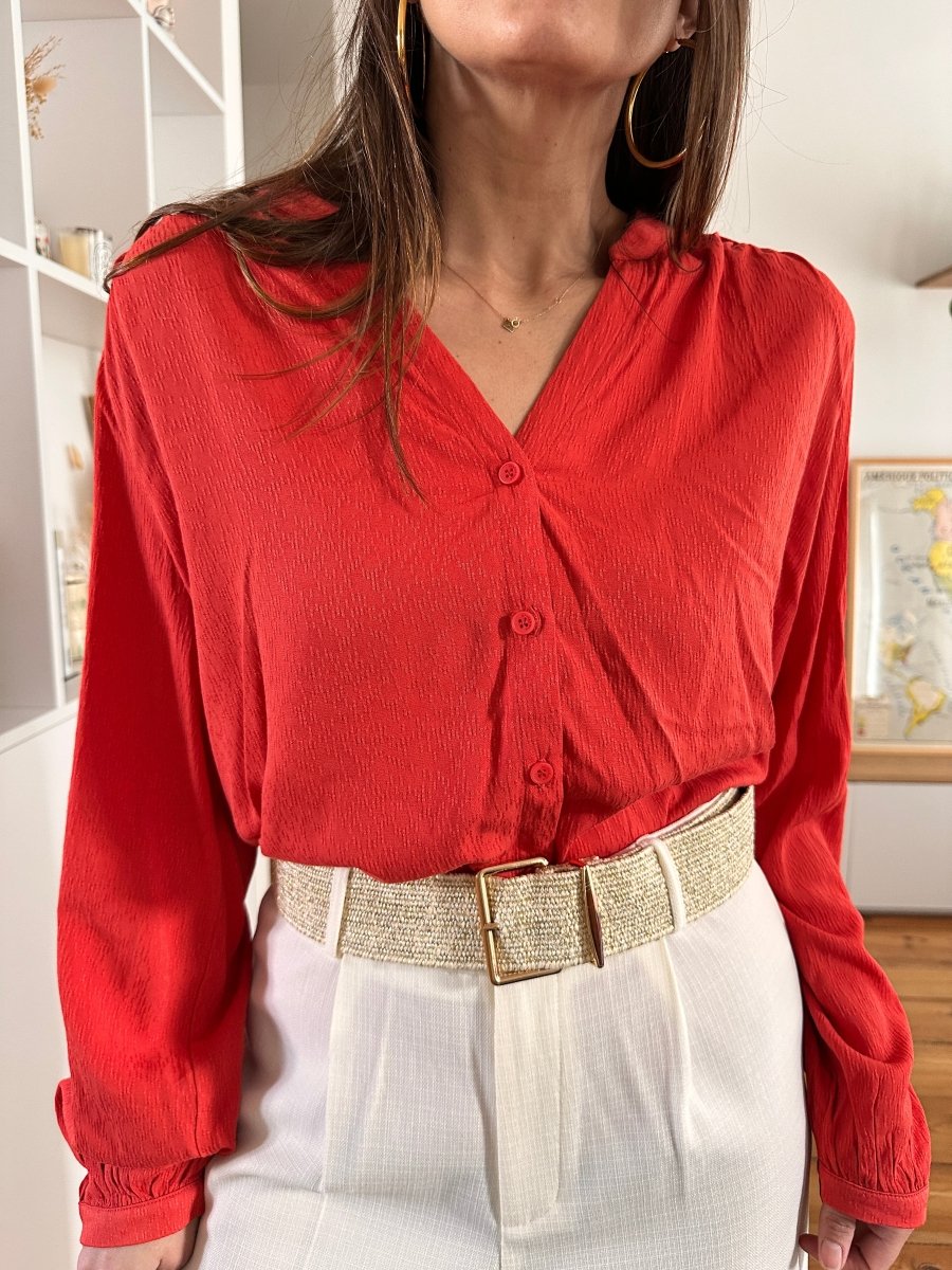 Blouse Perrone TERRACOTTA - GRACE ET MILA Top