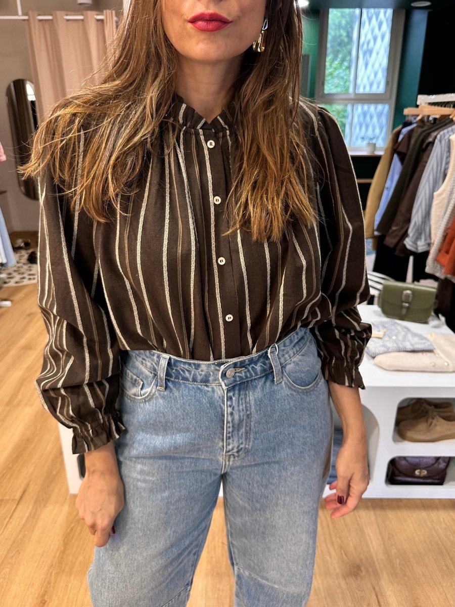 Blouse Prisca CHOCO - YCOO Top