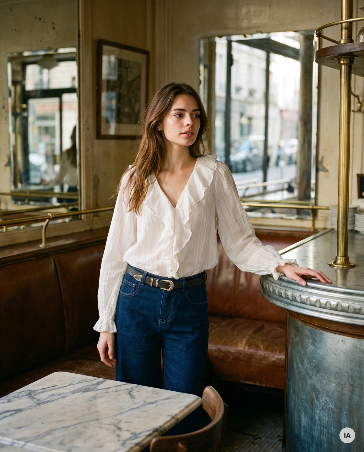CEINTURE ANAIS KAKI - LA PETITE ETOILE Ceinture — Image générée par IA