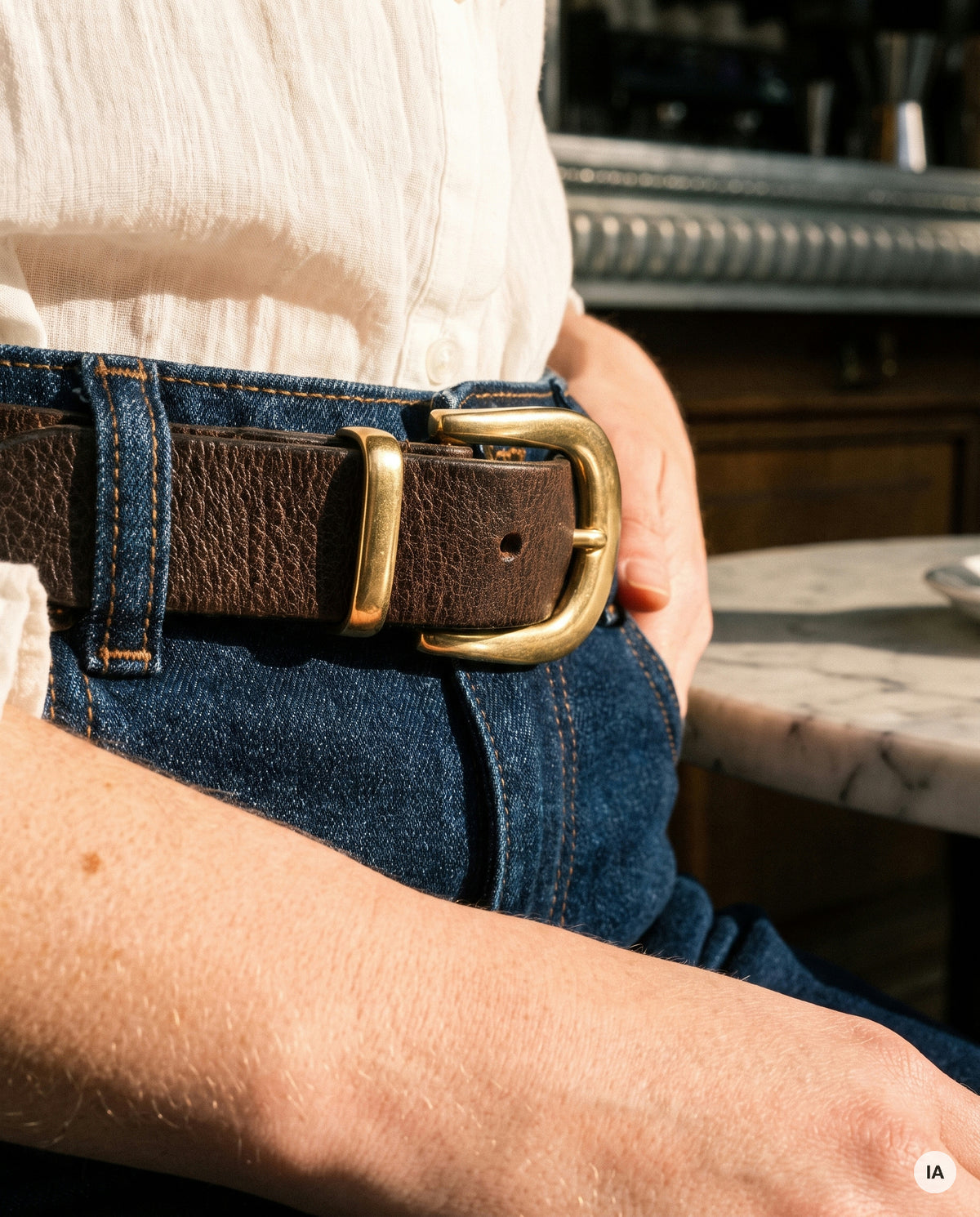CEINTURE ANAIS KAKI - LA PETITE ETOILE Ceinture — Image générée par IA
