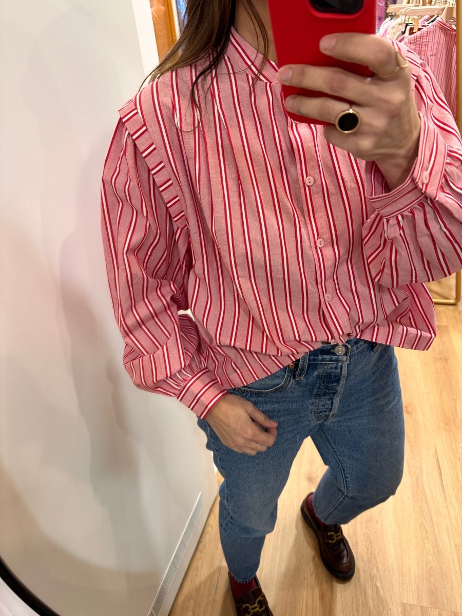 Chemise Agathe Rouge - YCOO Top