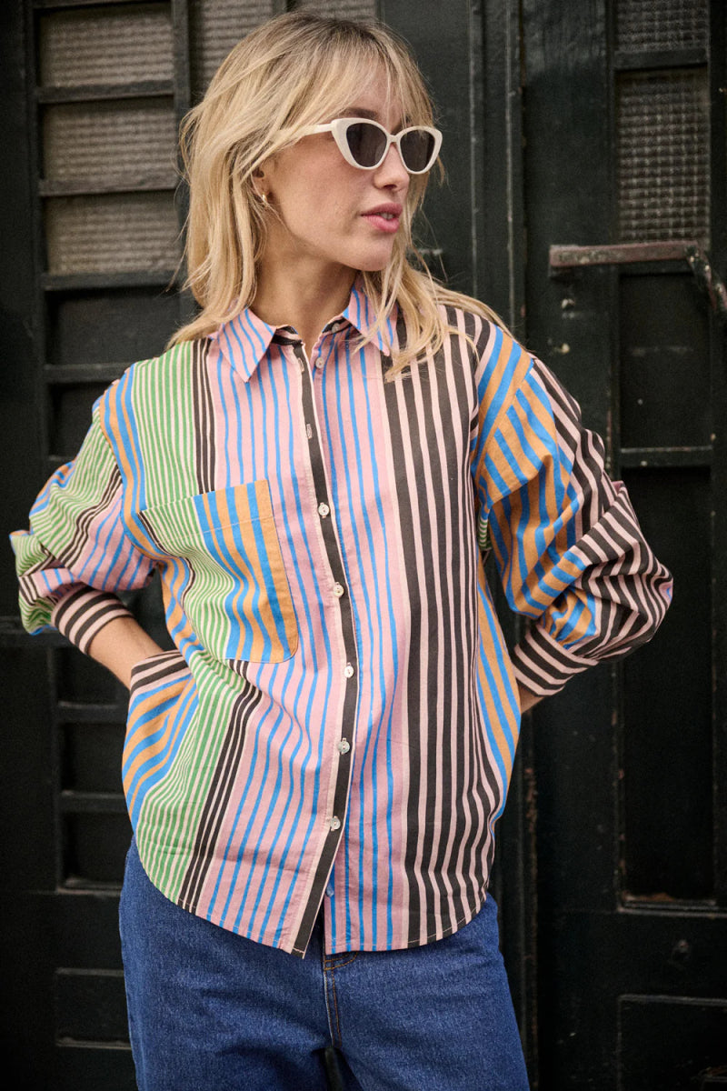 Chemise Calanque RAYURES MULTICO - LAUREPLUSMAX Top