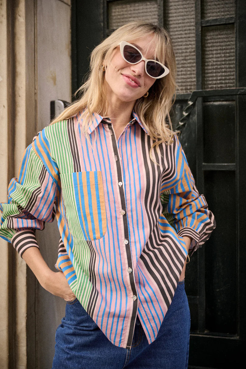 Chemise Calanque RAYURES MULTICO - LAUREPLUSMAX Top
