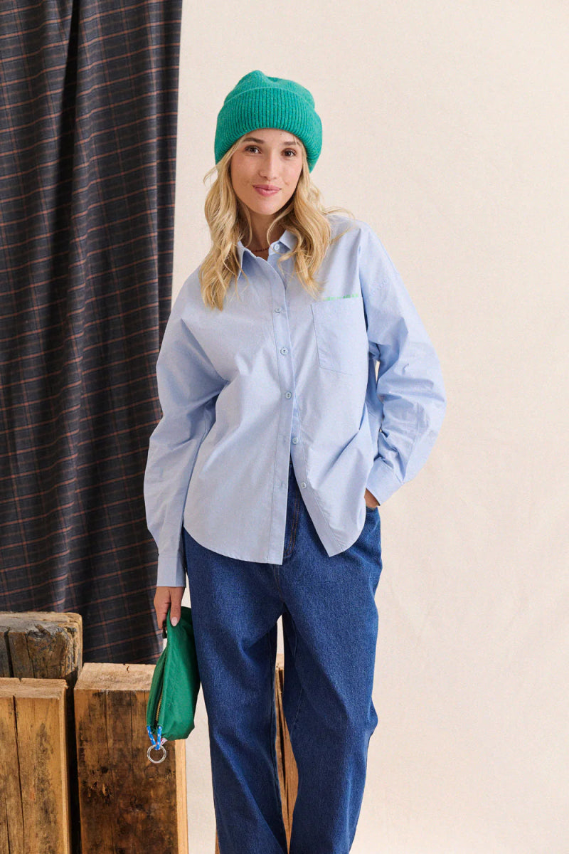 Chemise Candy BLEU CIEL - LAUREPLUSMAX Top