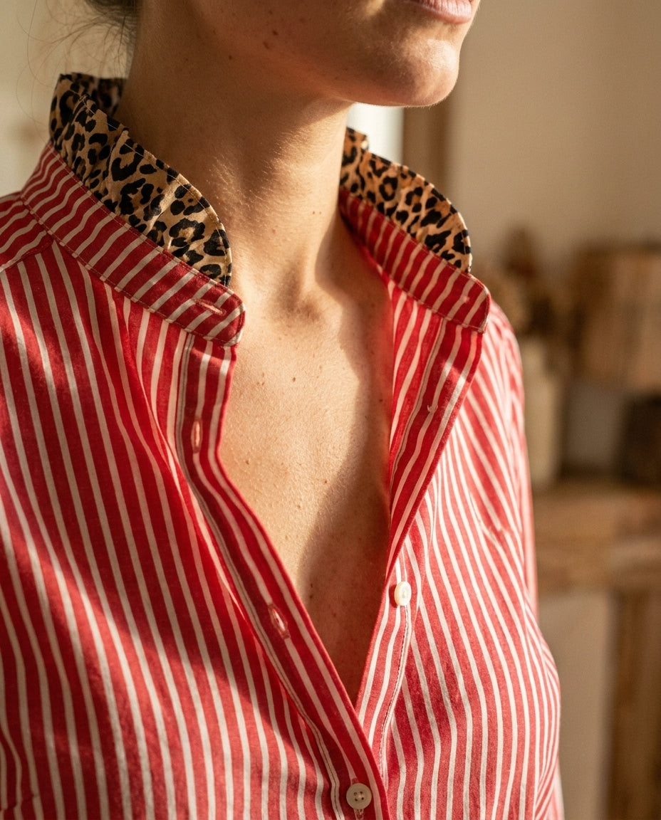 CHEMISE GASPARD ROUGE - YCOO Top