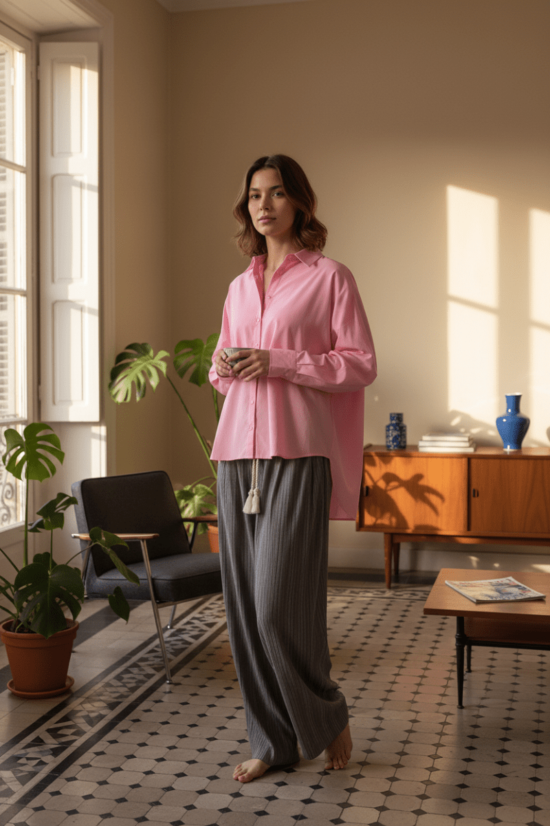 CHEMISE HATCHI Rose - ORFEO Top