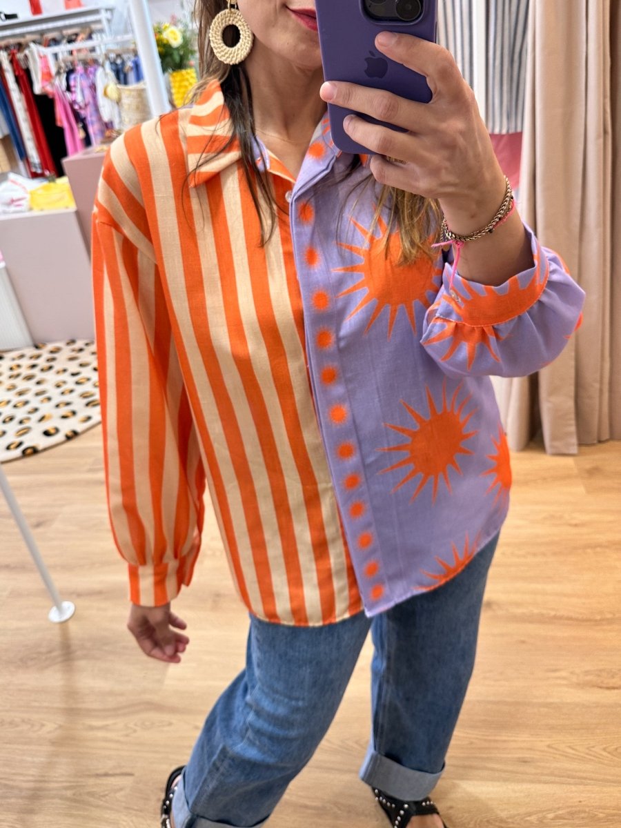 Chemise Kiara ORANGE SOLEIL - LOËLA Top pour femme