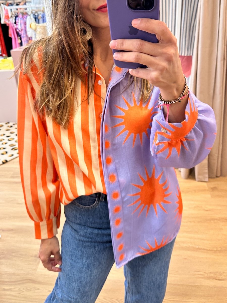 Chemise Kiara ORANGE SOLEIL - LOËLA Top pour femme