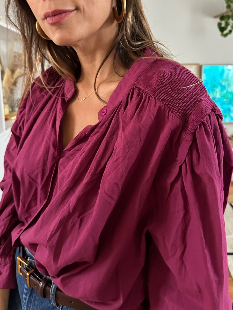 Chemise Sefora BORDEAUX - ARTY BLUSH Top