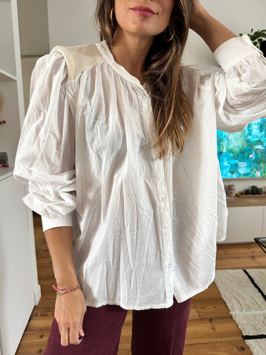 Chemise Sefora BLANC - ARTY BLUSH Top