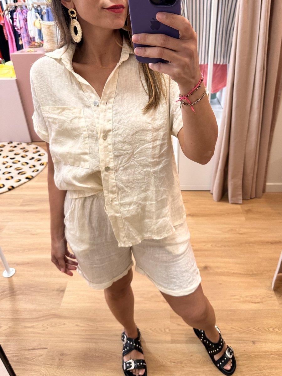 Chemise Tella ECRU - LOËLA Top pour femme