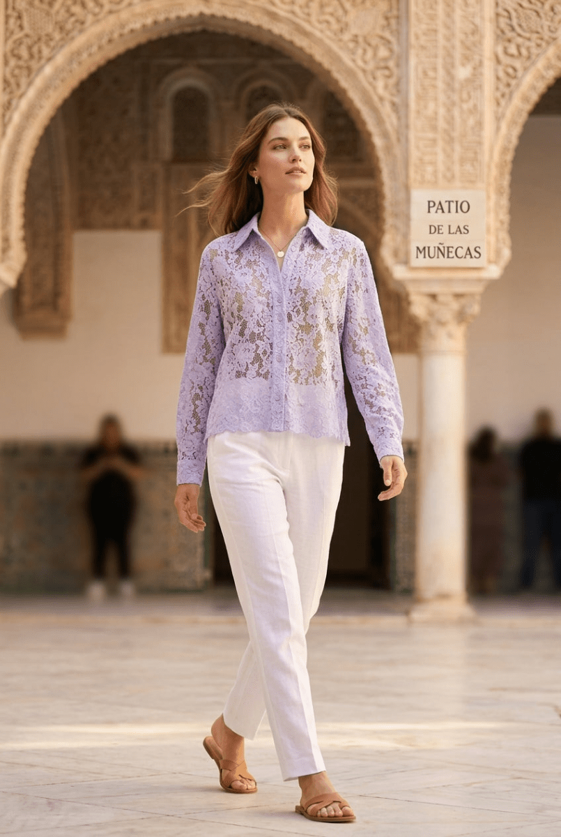 Chemisier Amolina LILAS - ANGE Top