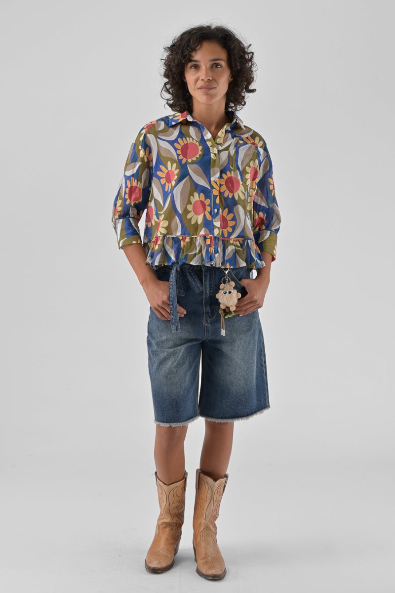 CHEMISIER JAHNIS RETRO BLOOM - ORFEO TOP