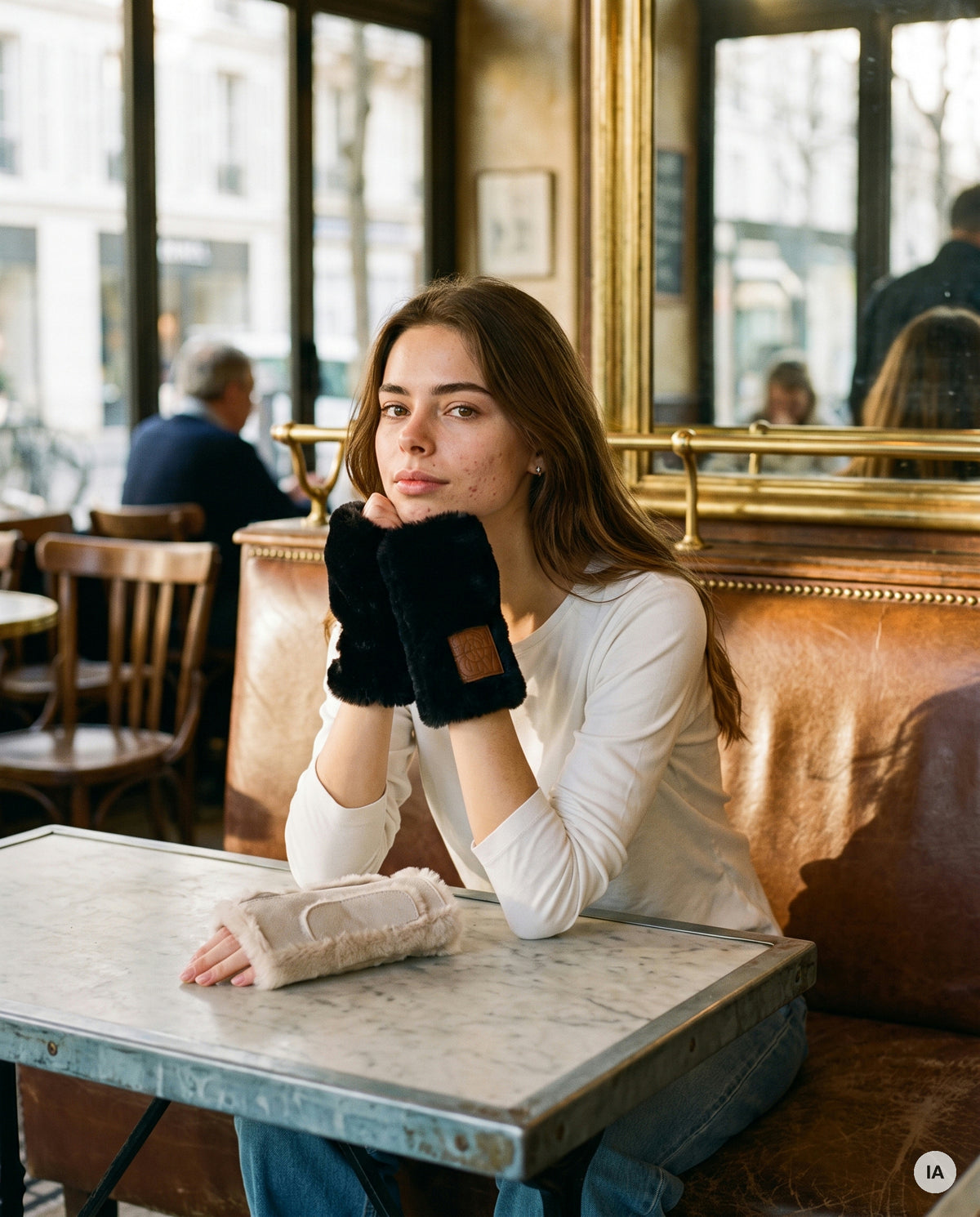 GANTS MOUFFY ECRU - ADORE Gants — Image générée par IA