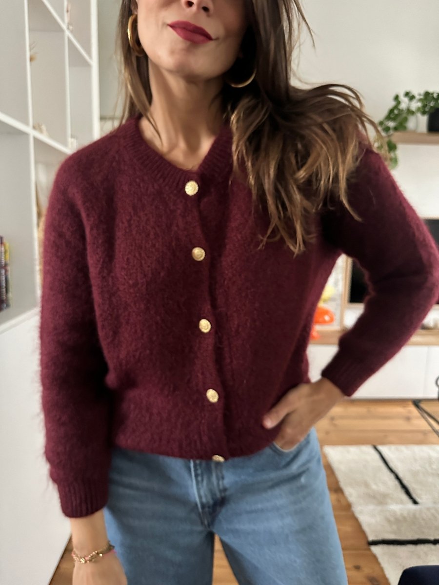 Gilet Dulce BORDEAUX - YCOO Gilet