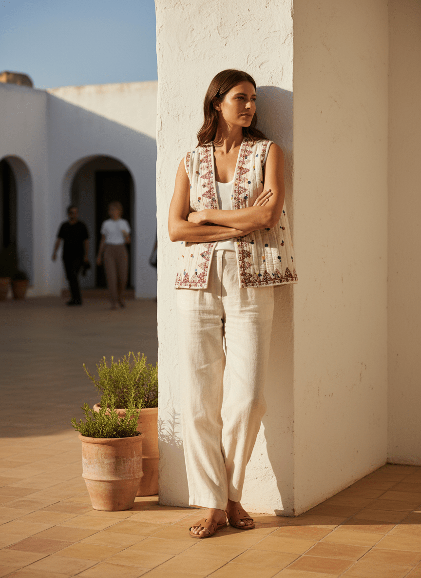Gilet Krisna ROSE - W STUDIO Gilet