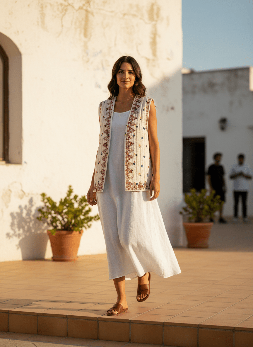 Gilet Krisna ROSE - W STUDIO Gilet