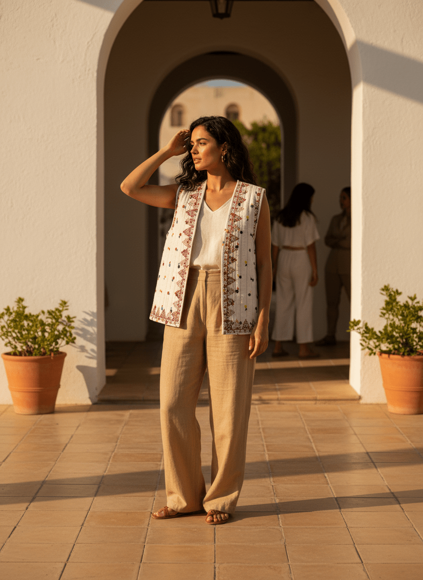 Gilet Krisna ROSE - W STUDIO Gilet