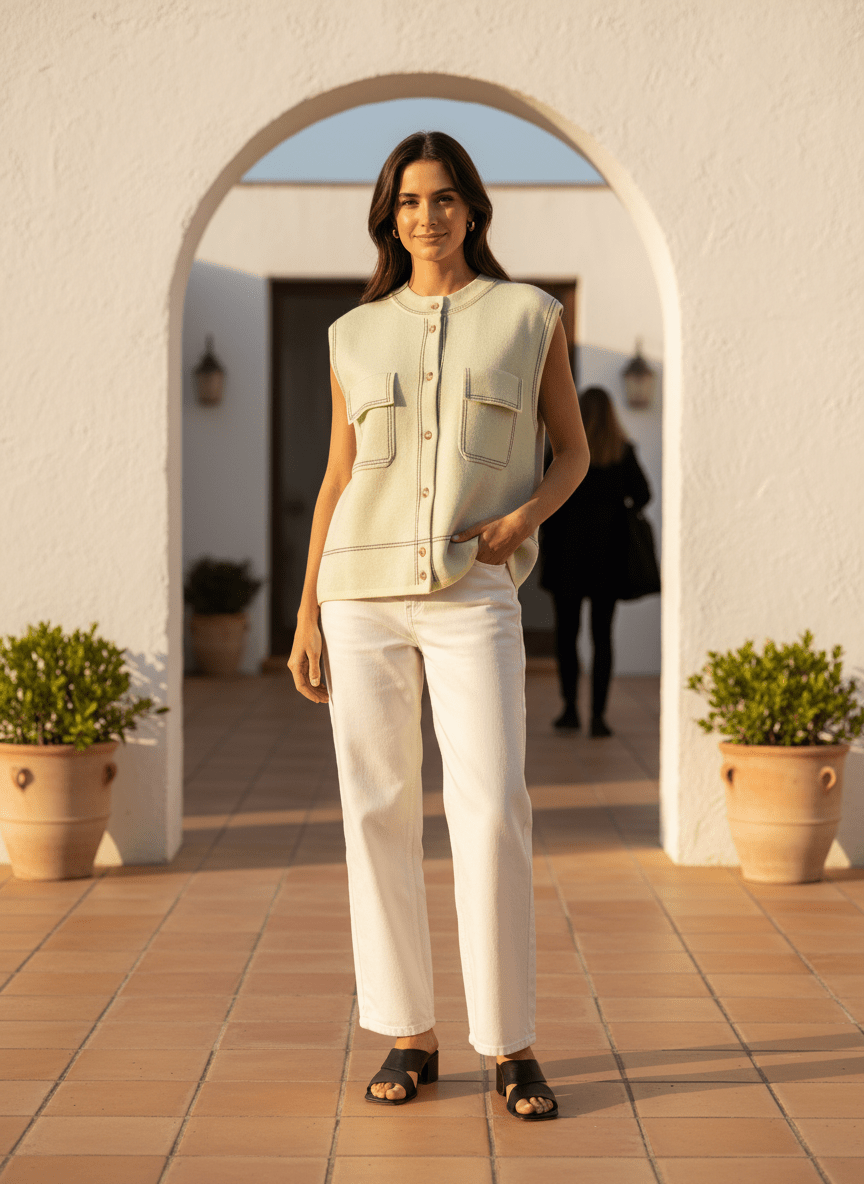 GILET TOMETTE CITRON - ADORE GILET