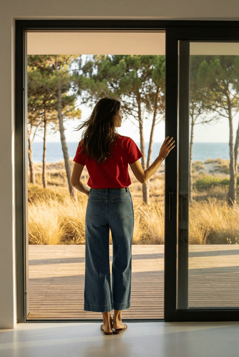 Jean Cropped Wide - Windy DENIM - ORAIJE Pantalon