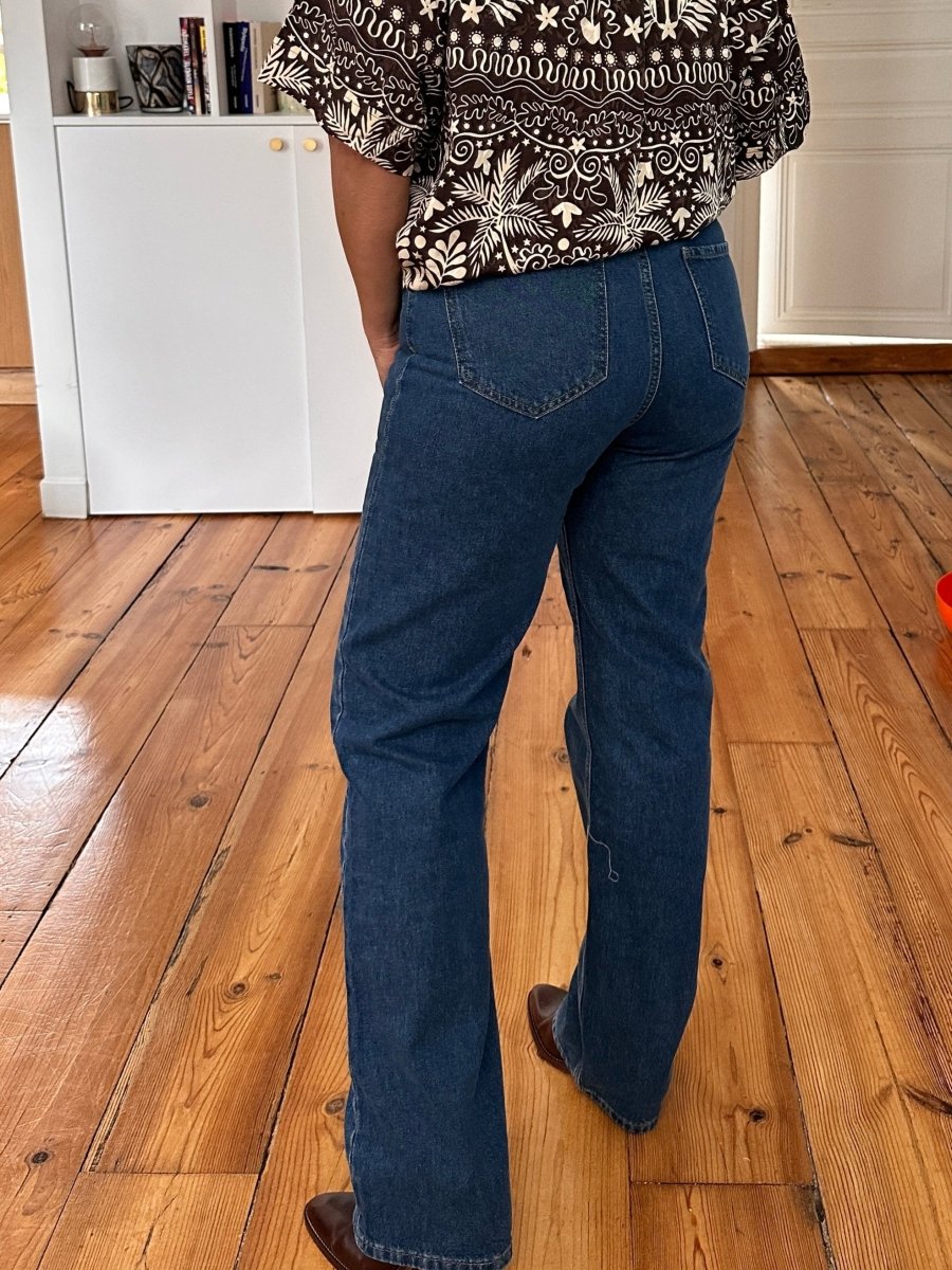 Jeans bleu moyen BLEU MOYEN - GRACE ET MILA Pantalon pour femme