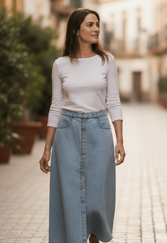 Jupe Larissa JEANS - W STUDIO Jupe