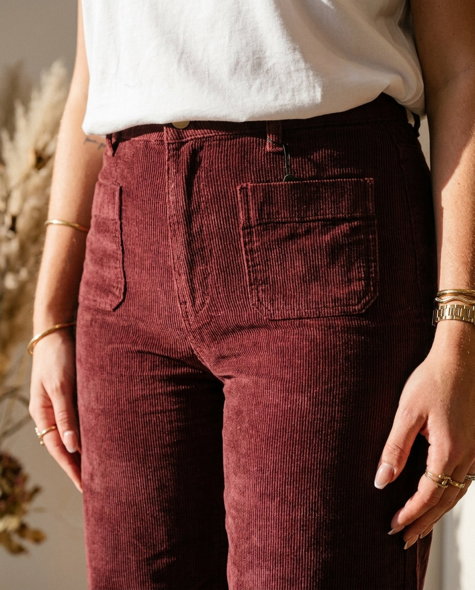 PANTALON ATLANTY BORDEAUX - LA PETITE ETOILE PANTALON
