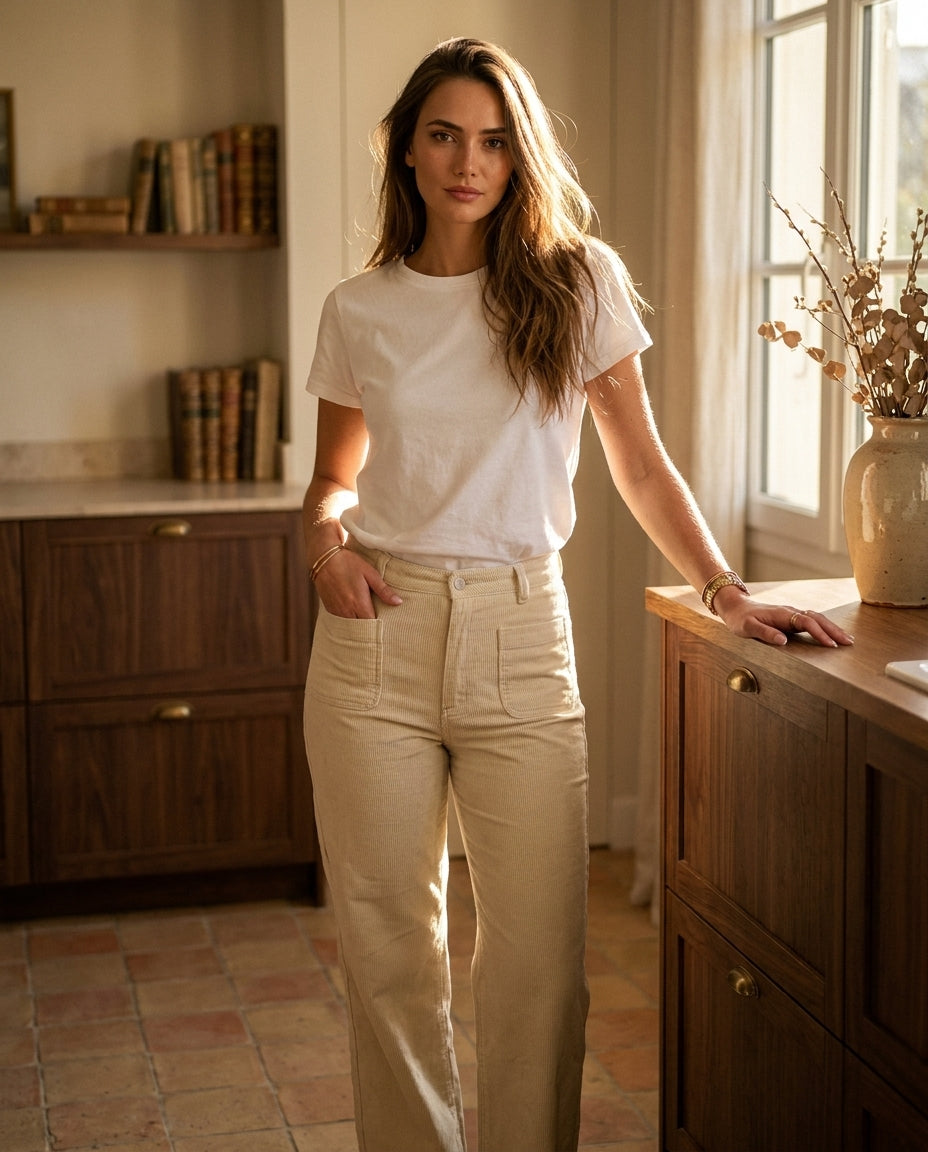 PANTALON ATLANTY ECRU - LA PETITE ETOILE PANTALON