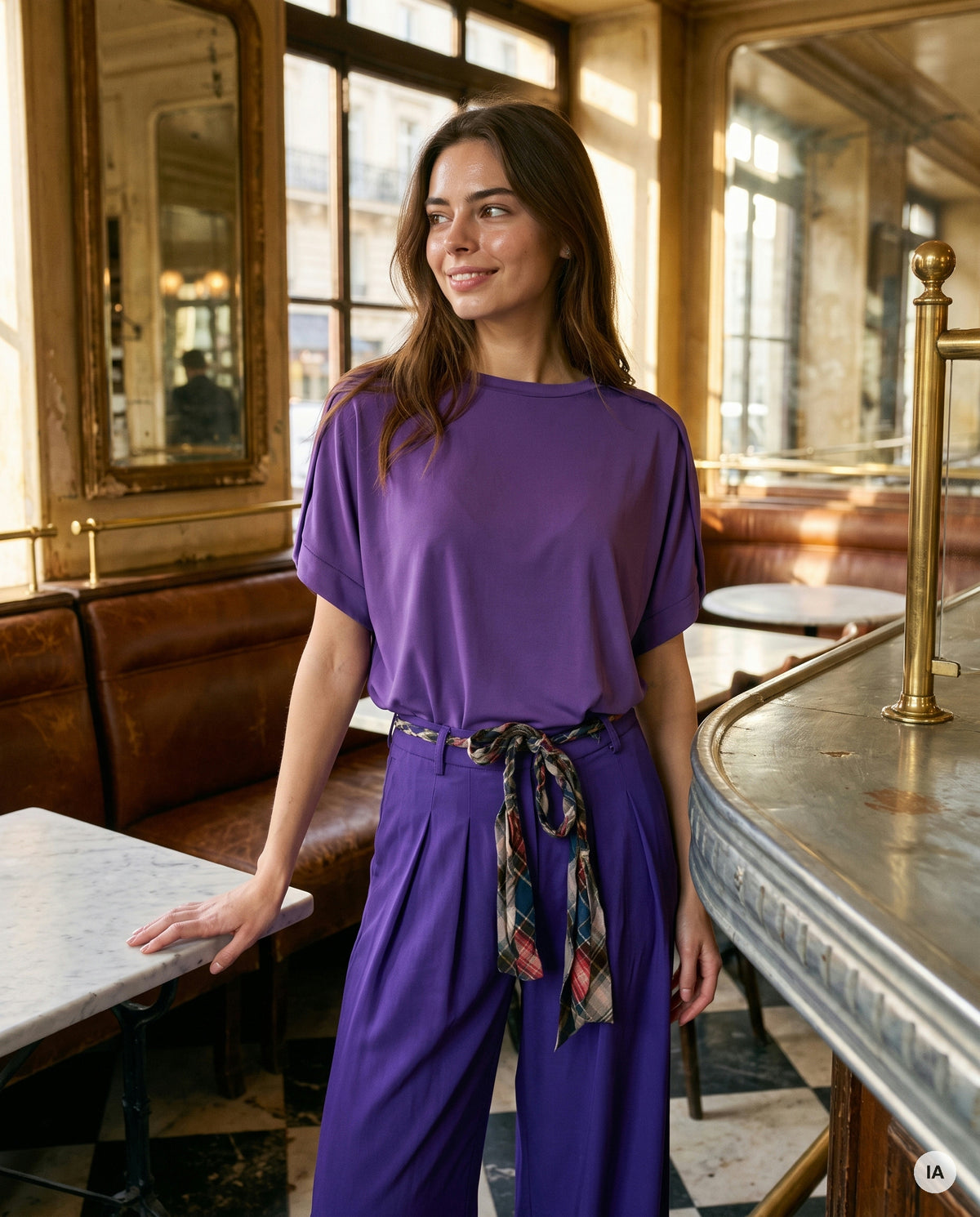PANTALON CHARLIE VIOLET - ORFEO Pantalon — Image générée par IA