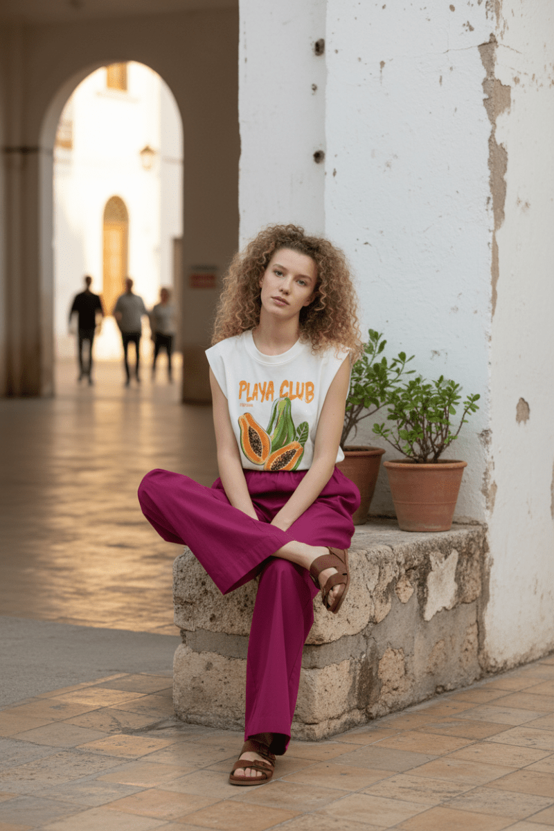 PANTALON COLAS GRENAT - GARANCE PANTALON