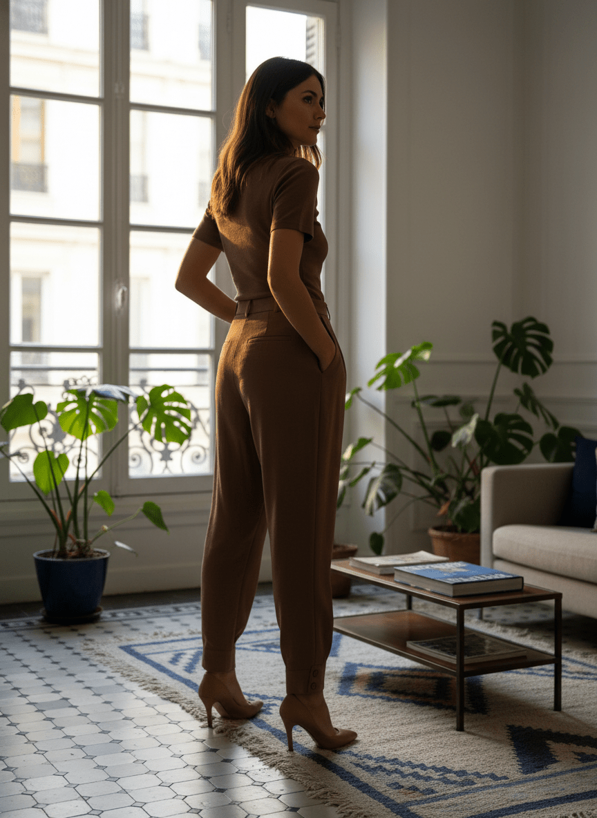 Pantalon Gary TABAC - OPULLENCE Pantalon