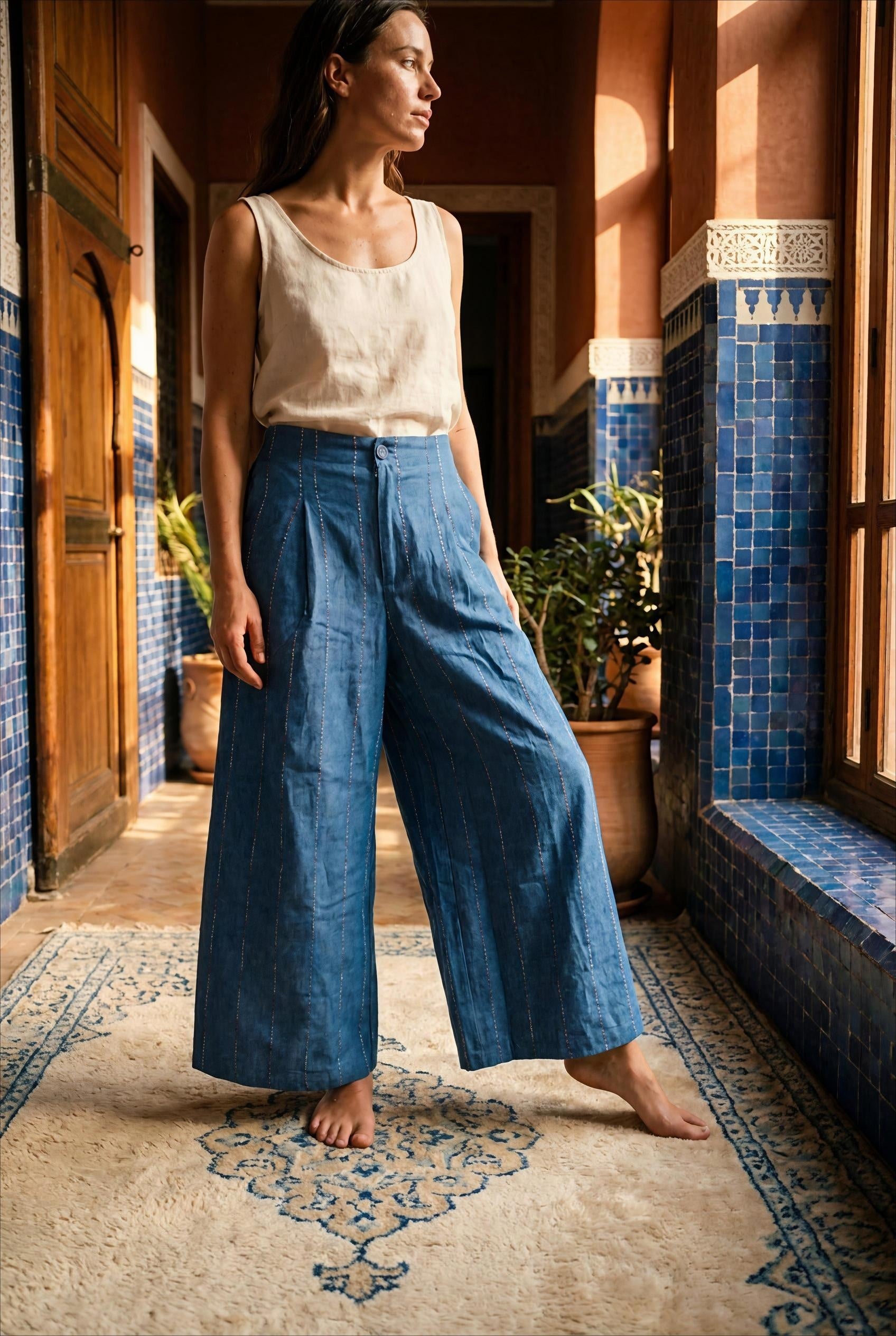 PANTALON NAYA DENIM - ORFEO PANTALON