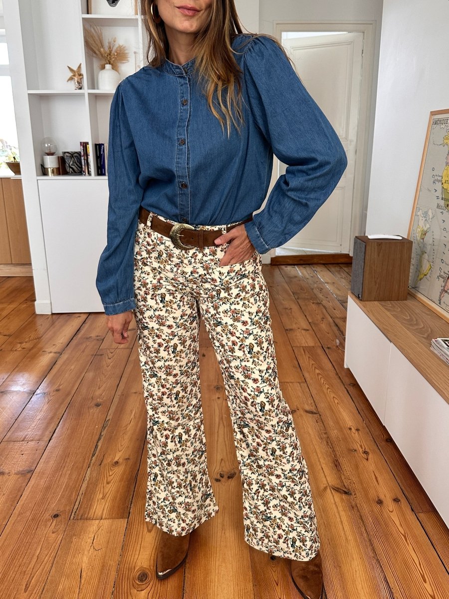 Pantalon Sonny FLORAL - LA PETITE ETOILE Pantalon pour femme