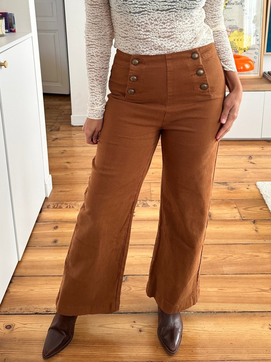 Pantalon Victorine CAMEL - ORAIJE Pantalon