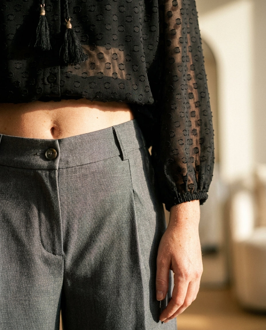 PANTALON WESLEY GRIS - MINUIT DOUZE PANTALON