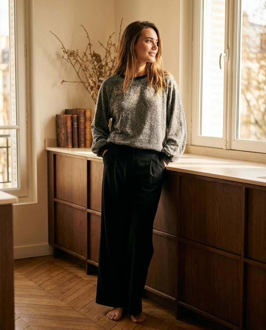 PANTALON WESLEY NOIR - MINUIT DOUZE PANTALON