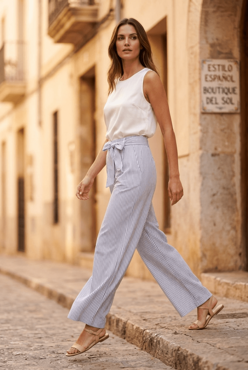 PANTALON ZOLA PATCH BLEU - RUE MAZARINE PANTALON