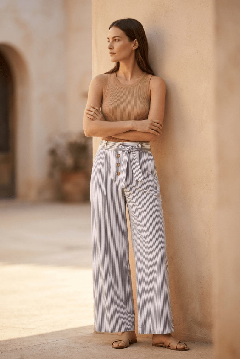 PANTALON ZOLA PATCH BLEU - RUE MAZARINE PANTALON