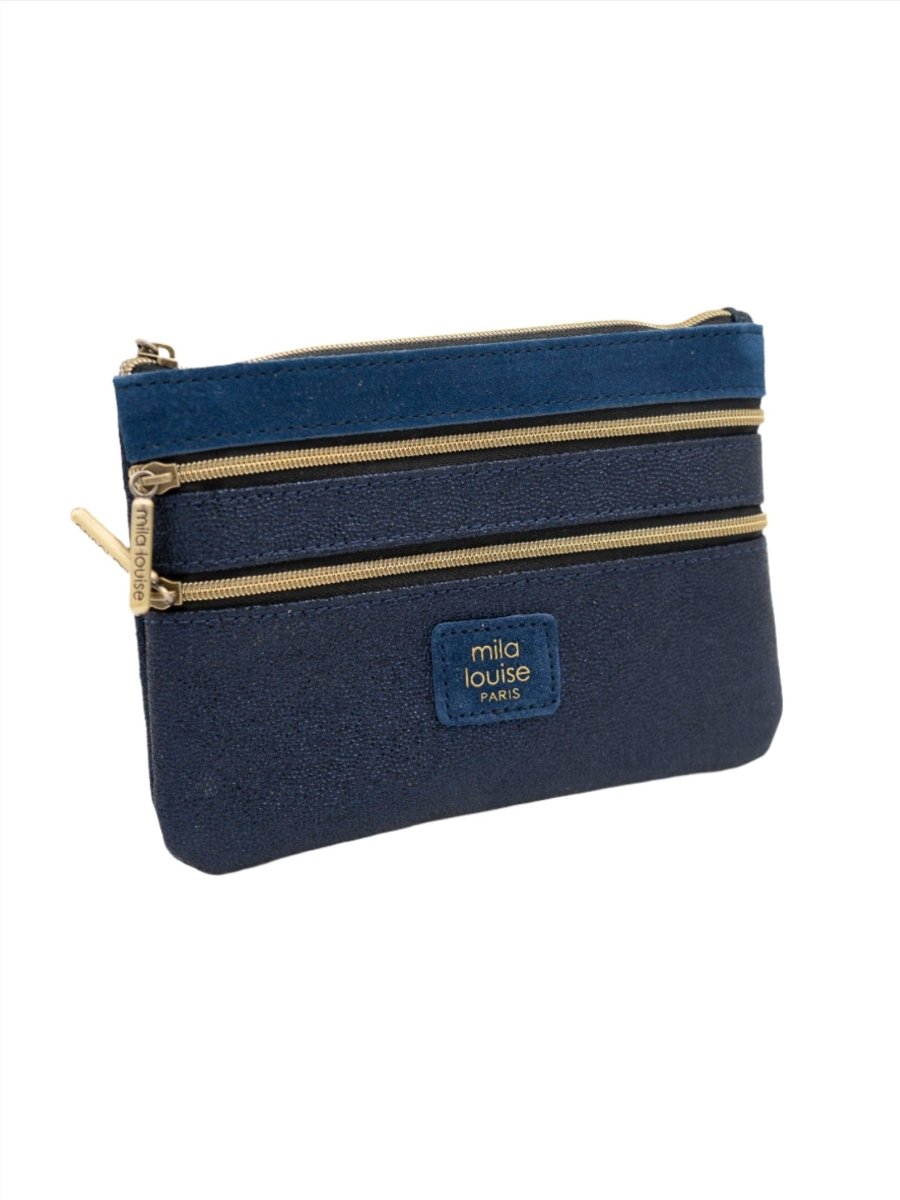 Pochette Pair PM ENCRE BLEU - MILA LOUISE Pochette pour femme