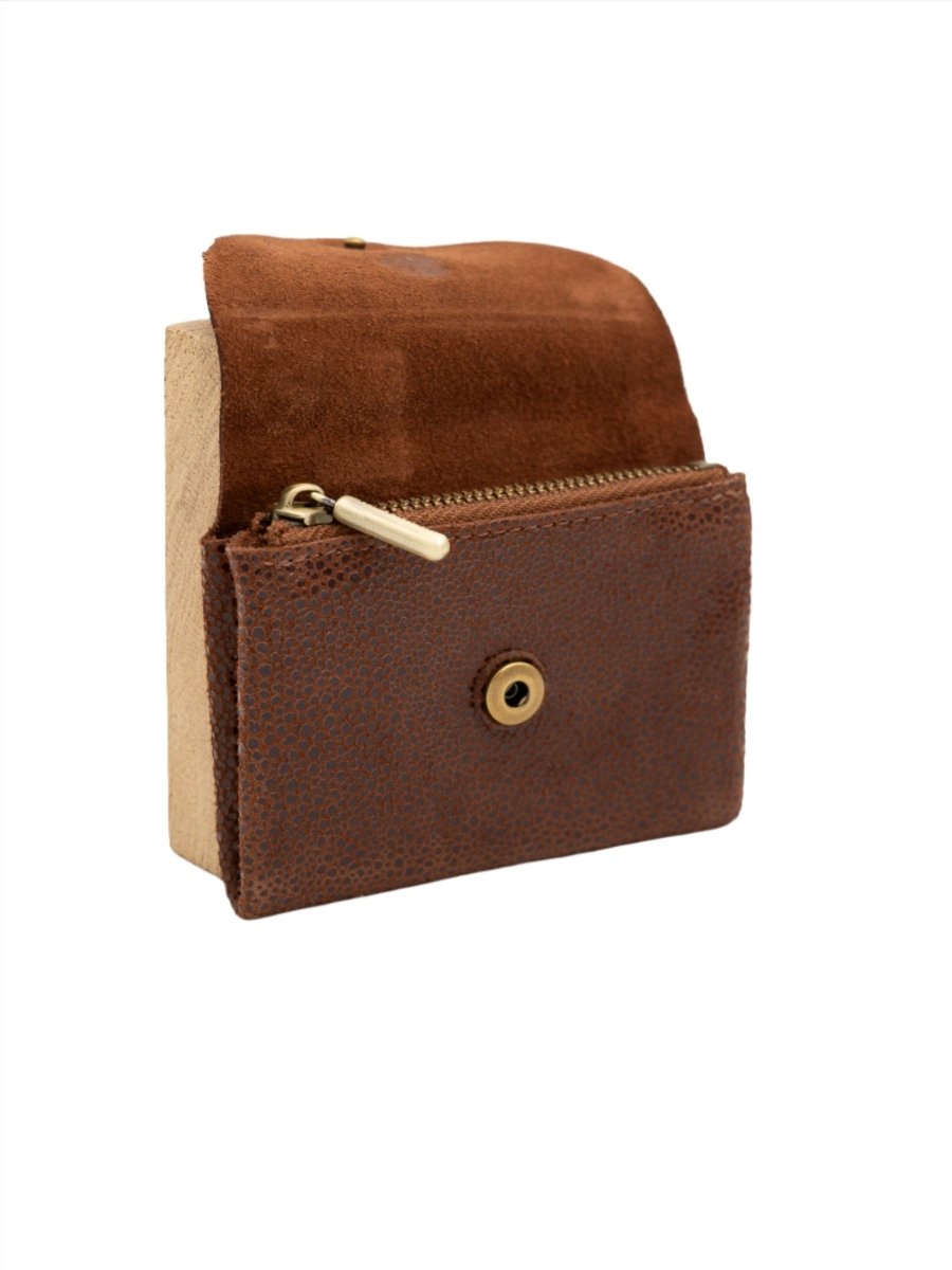 Porte Monnaie Monyx BB COGNAC - MILA LOUISE Porte Monnaie pour femme