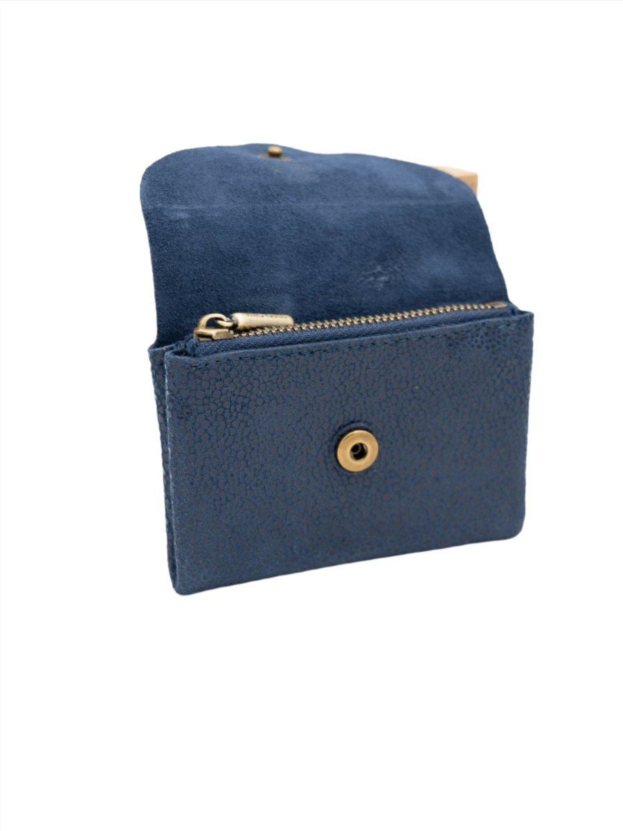 Porte Monnaie Monyx BB BLEU ENCRE - MILA LOUISE Porte Monnaie pour femme