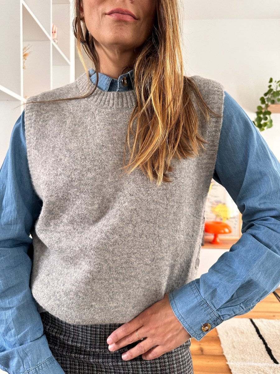 Pull Amale GREY - SEEUSOON Pull pour femme