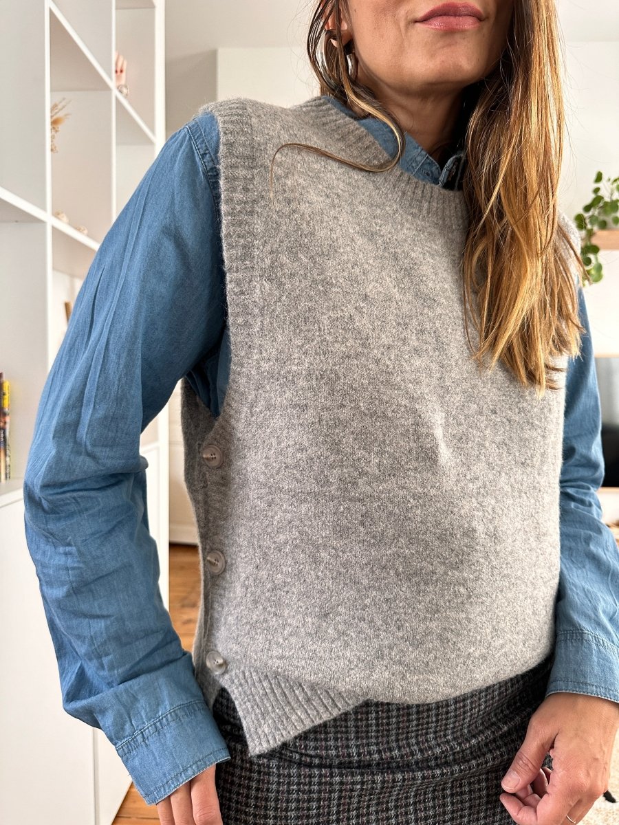 Pull Amale GREY - SEEUSOON Pull pour femme