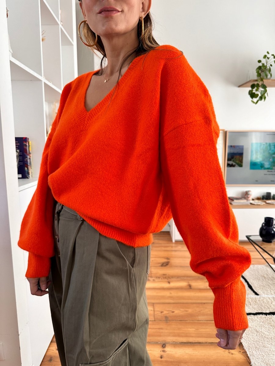 Pull Maggy ORANGE - LAUREPLUSMAX Pull