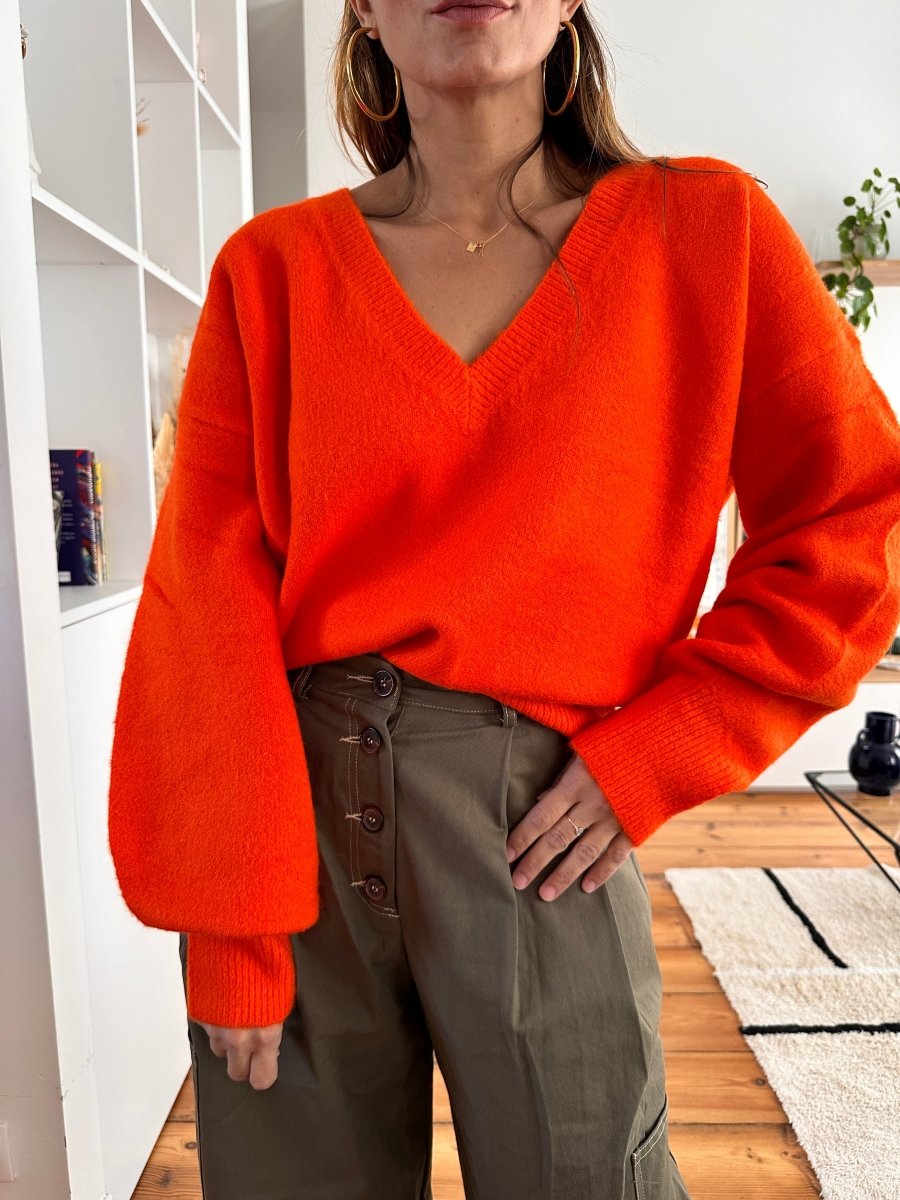 Pull Maggy ORANGE - LAUREPLUSMAX Pull