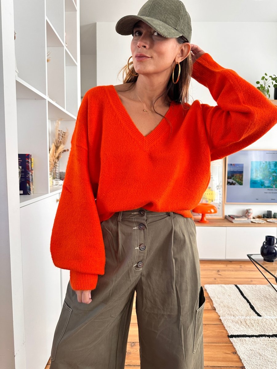 Pull Maggy ORANGE - LAUREPLUSMAX Pull