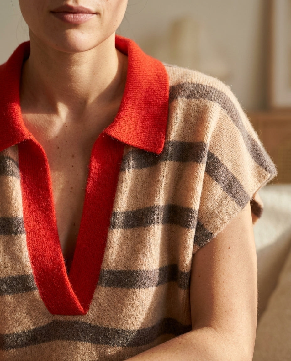 PULL MOTEL RAYURES - MINUIT DOUZE PULL